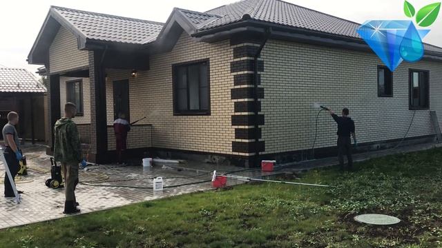 Комплексная мойка фасада аппаратом высокого давления смотреть онлайн