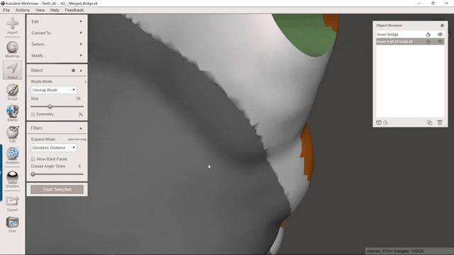 How to use Meshmixer to Fabricate a Mold for Creating a Temporary Prosthesis смотреть онлайн