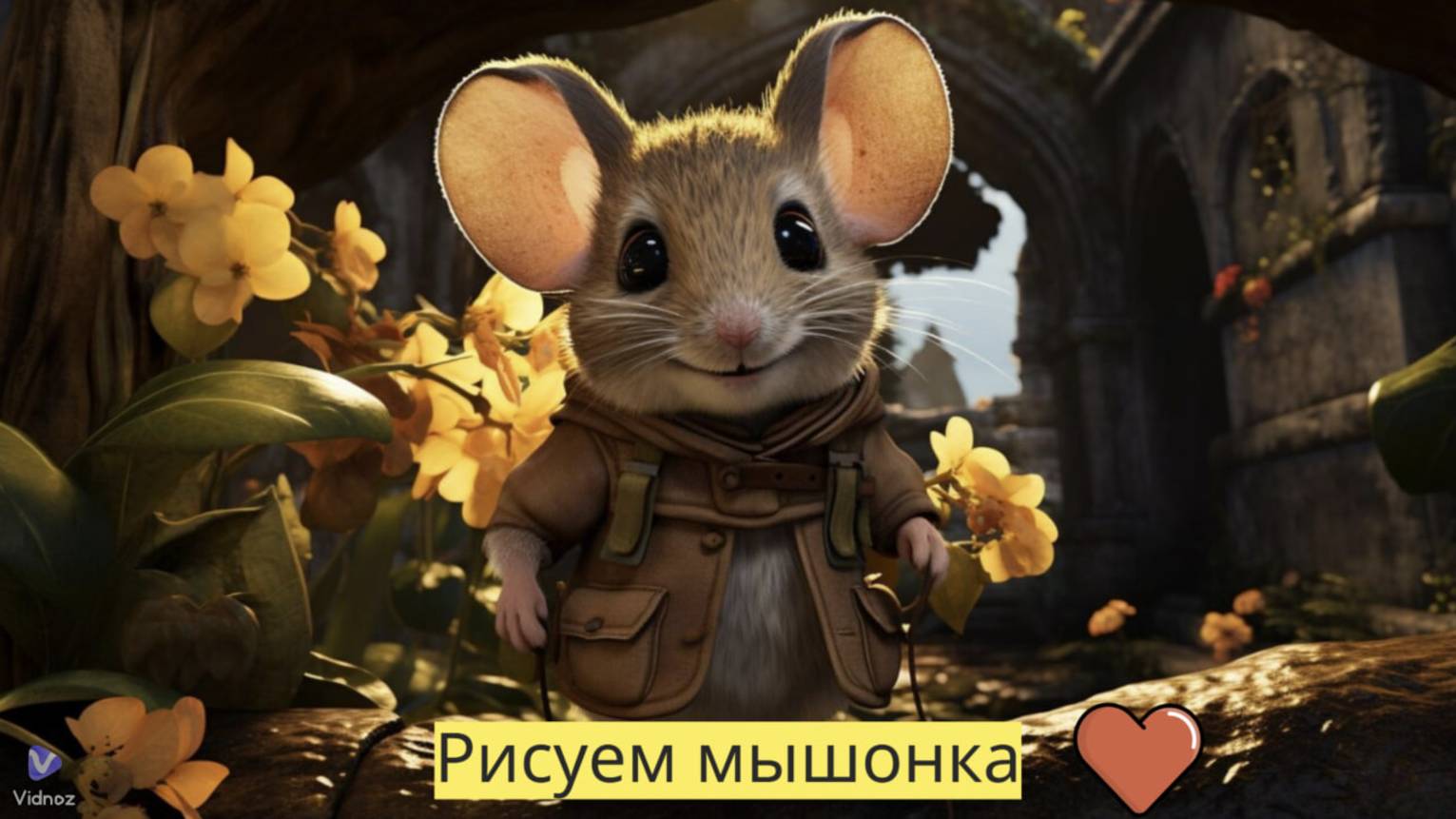 Маленькие художники: Рисуем мышонка Детский образовательный мультфильм смотреть онлайн