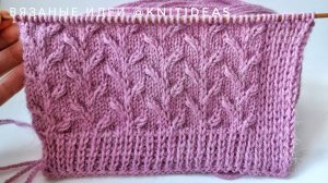 Оригинальный красивый узор спицами!