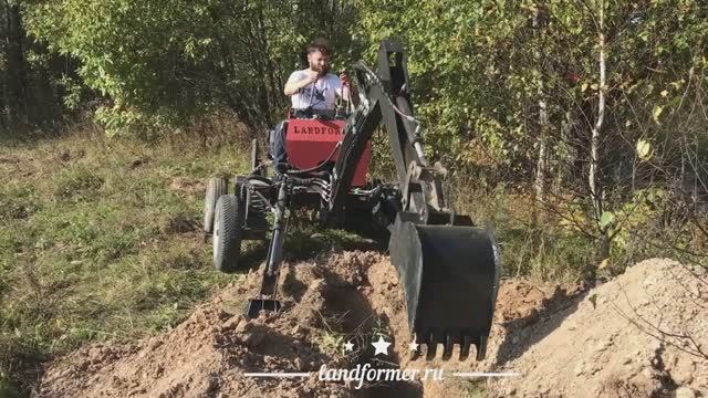 Самоходный экскаватор прицеп Landformer 150 PLUS