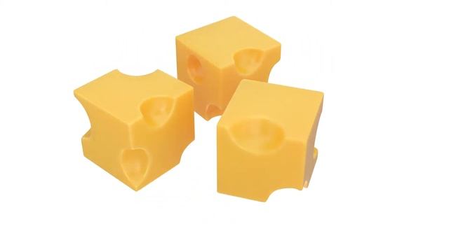 Cheese cubes 3D model смотреть онлайн