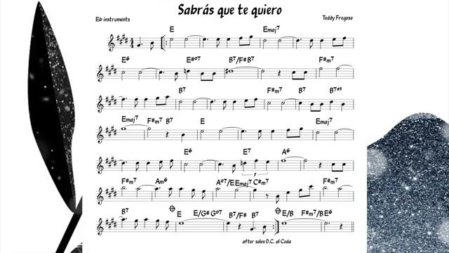 Sabrás Que Te Quiero (Fregoso) Backing track + score for Eb alto instruments смотреть онлайн