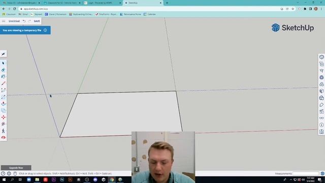Using Sketchup - Part 1 - Tape Measure, Rectangle, Push/Pull смотреть онлайн