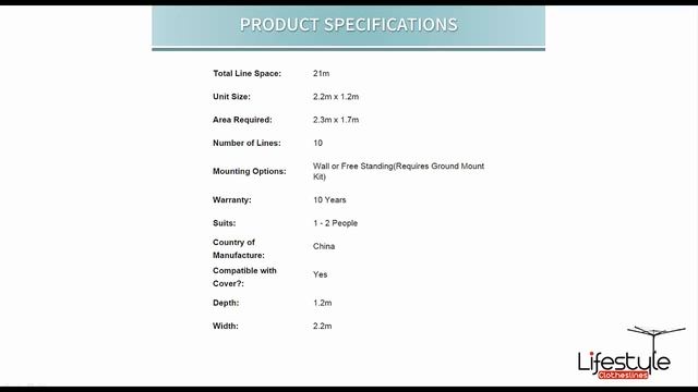 Hills Supa Fold Mono Foldown Clothesline FD45602 Product Video