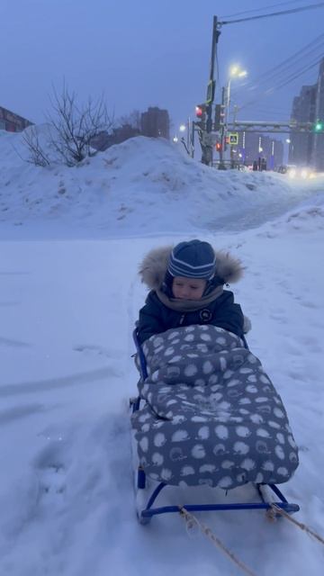 Володя едет на санях в детский сад смотреть онлайн