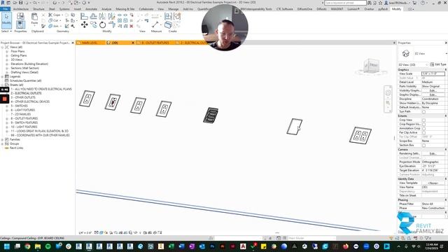 Revit Electrical | Outlet Families Overview смотреть онлайн