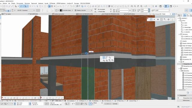 CREAR SECCIONES - CORTES, Y SU NUEVA CONFIGURACIÓN, ENSAMBLE PARA COLUMNAS EN ARCHICAD 25. смотреть онлайн