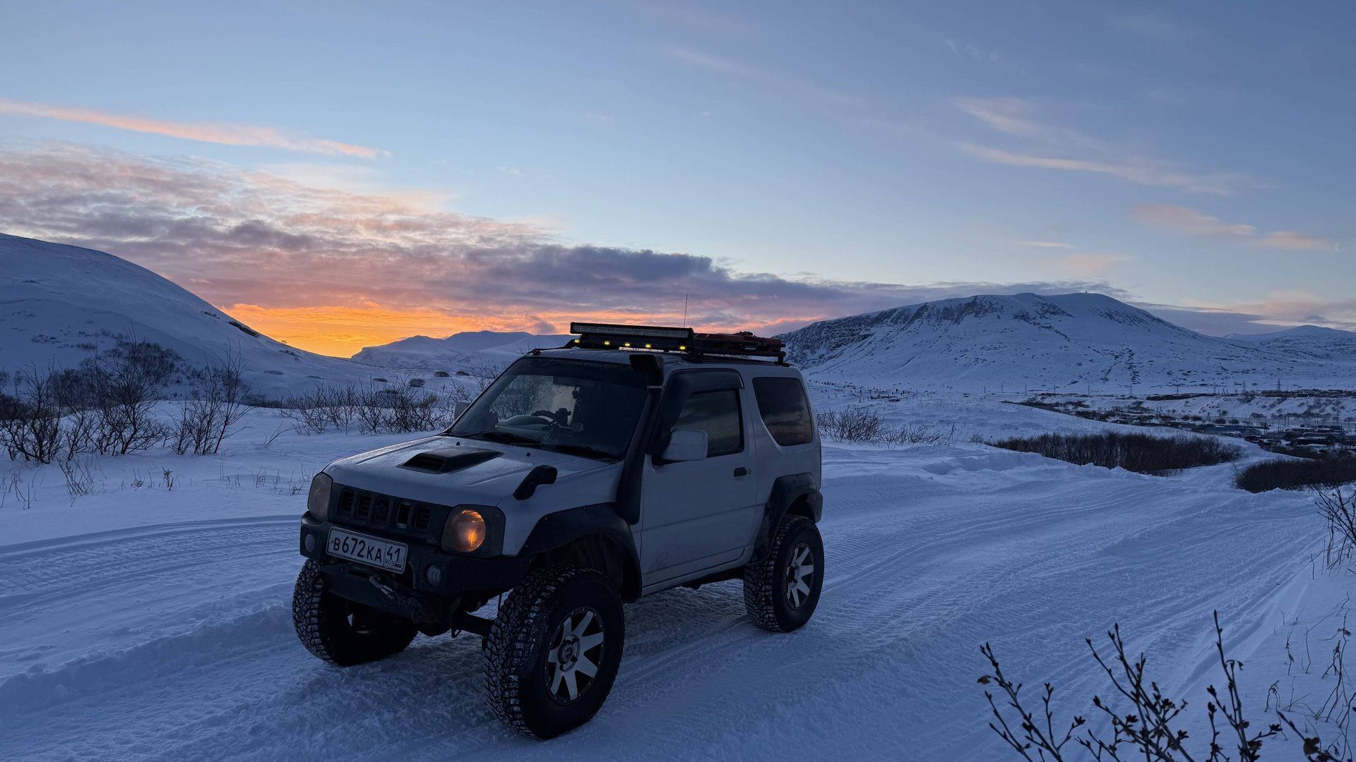 Камчатка Паужетка Горячие источники Suzuki Jimny