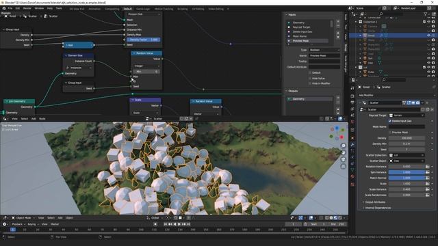 Geometry Node Assets: Improved Scatter Node смотреть онлайн