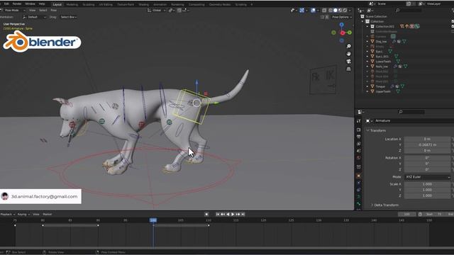 3D Fur Wolf Eating Animation in Blender | How to create Animation in Blender | Animation смотреть онлайн