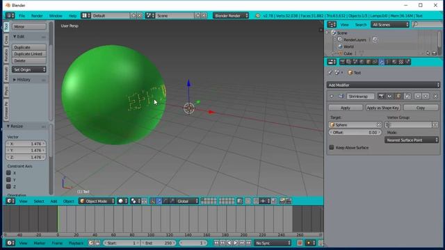Blender # 266 - DEFORMADOR SHRINKWRAP смотреть онлайн