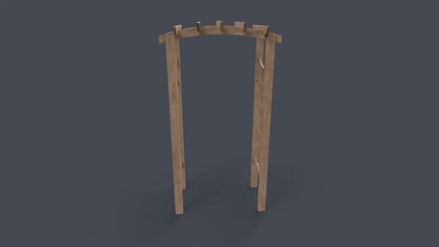 PBR Wooden Arbour Garden Arch C смотреть онлайн