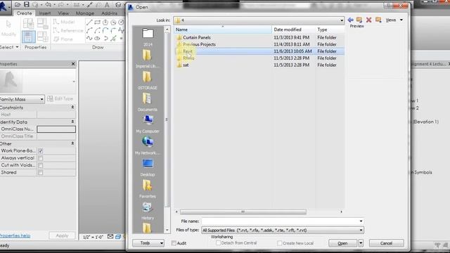 PP REVIT 04 LOADING CURTAIN WALL PATTERN FAMILIES смотреть онлайн