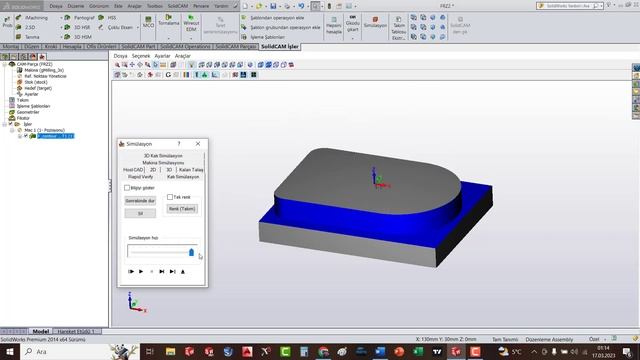 SOLIDCAM FREZE -2.5 EKSEN PROFİL İŞLEME- HAVUZ İŞLEME смотреть онлайн