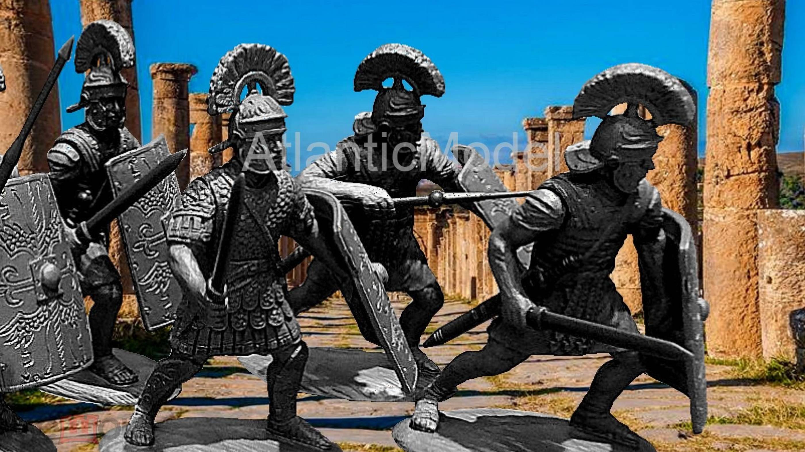 солдатики 1_32 exforce III Галльский легион set #01-G Античность 9 фигур 9 поз смотреть онлайн