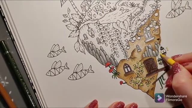 Arteza Coloured Pencils and a Derwent Blender Pen in Worlds of Wonder смотреть онлайн