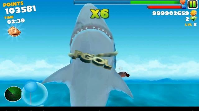Hungry Shark Evolution! MEGALODON!!!! смотреть онлайн