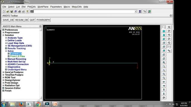 ANSYS APDL MODEL ANALYSIS OF BEAM смотреть онлайн