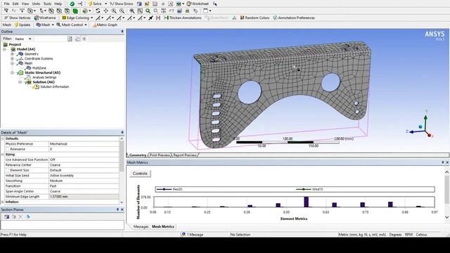 ANSYS Meshing - Multizone Mesh Algorithm