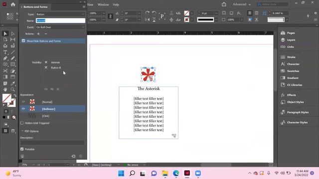 Adobe InDesign: Triggering Visibility of Hidden Objects смотреть онлайн