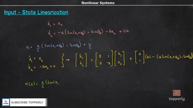 Feedback Linearization _ Input-State Linearization _ Nonlinear Control Systems смотреть онлайн