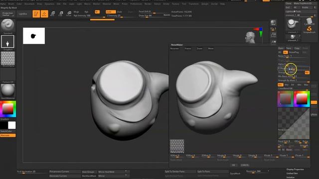 zBrush Demo - Creating scales with Noise Maker смотреть онлайн
