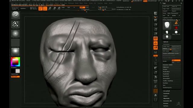 Ston Man - ZBrush 4R7 смотреть онлайн