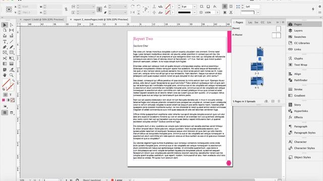 InDesign: Combining Two Simple Documents смотреть онлайн