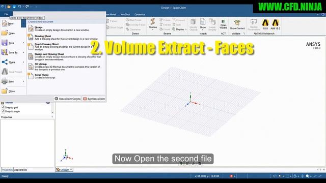 ✅ ANSYS SpaceClaim - Volume Extract - Basic Tutorial 4 смотреть онлайн