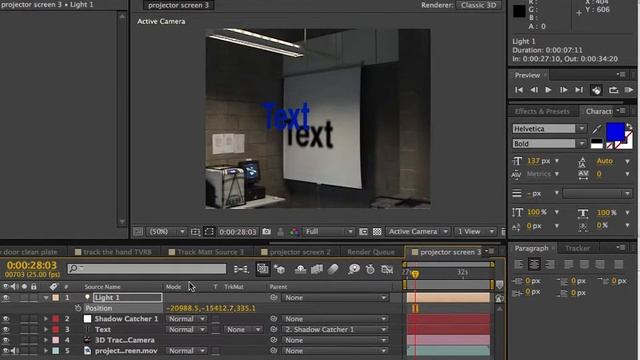 3. Camera Tracking (With Shadow Catcher) смотреть онлайн