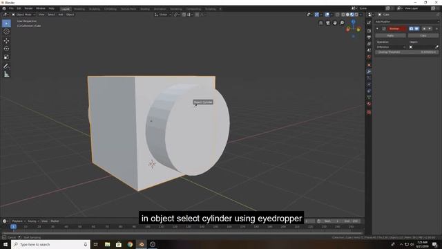 Blender Tutorial-Learning About Boolean Modifier lldurfdurfll смотреть онлайн