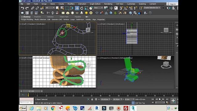 3DS Max Wiggle Chair Modeling смотреть онлайн