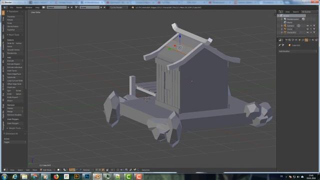 Low Poly Swamp house - Blender Speed Modelling смотреть онлайн