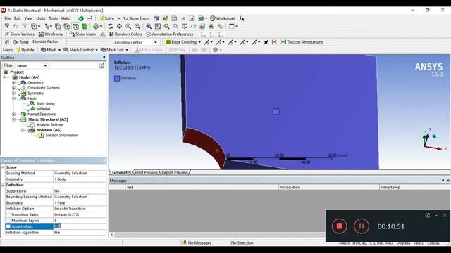Simple Plate Analysis | Symmetry command | Ansys Static Structural смотреть онлайн