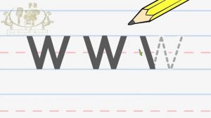 Write the letter W | Alphabet Writing lesson for children | The Singing Walrus