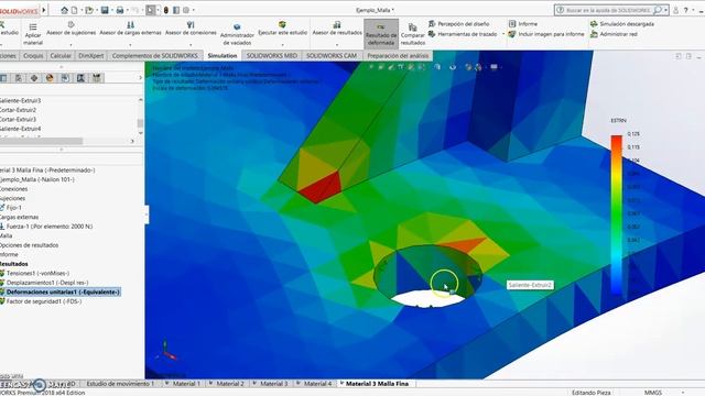 Análisis estático SolidWorks - Interpretar datos смотреть онлайн