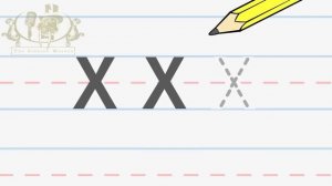 Write the letter X | Alphabet Writing lesson for children | The Singing Walrus