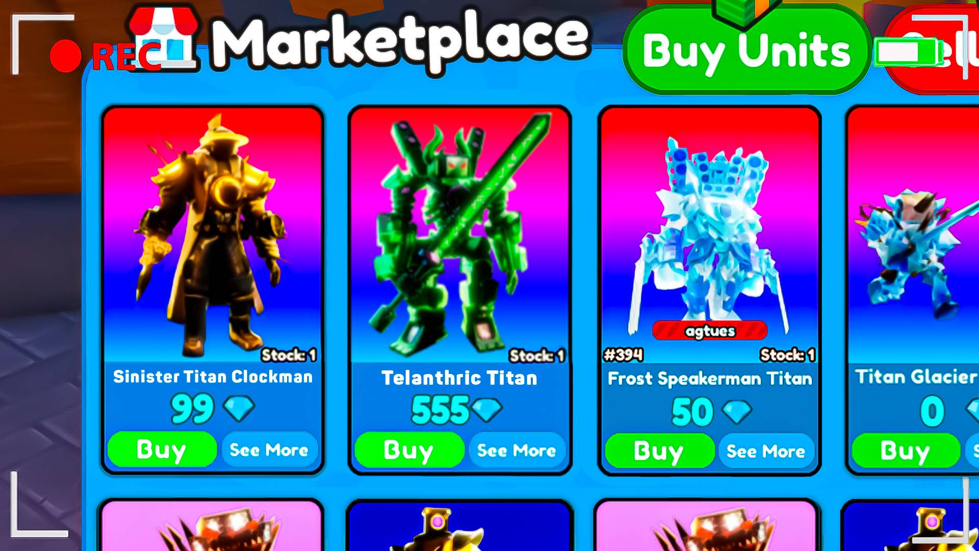 😍ЭТО БАГ МАРКЕТПЛЕЙСА НА НОВЫХ УЛЬТИМЕЙТОВ В Toilet Tower Defense! Гемы в маркетплейс в ттд! смотреть онлайн