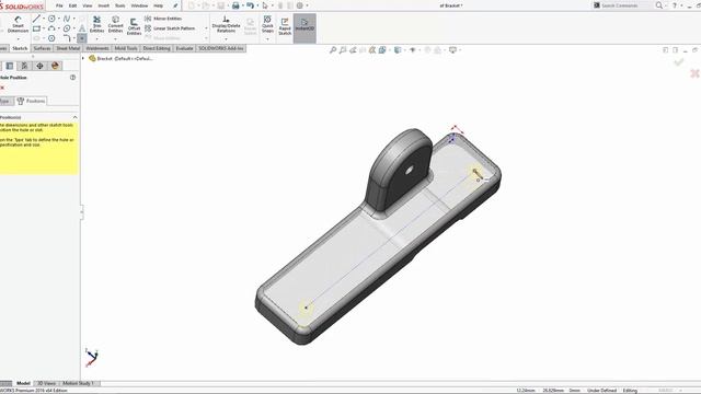 How to use the Hole Wizard feature in SolidWorks смотреть онлайн