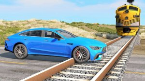 Высокая Скорость vs Рельсы - BeamNG.drive игра про машины