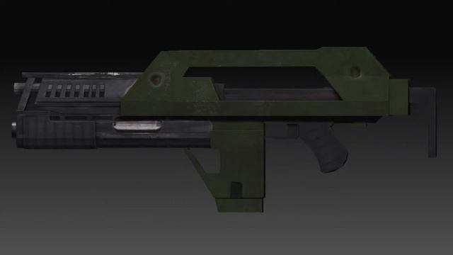 Pulse rifle 3D model смотреть онлайн