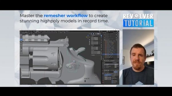 【Tutorial】Revolver Tutorial - Industry Ready Weapon and Attachment Creation for Video Games
