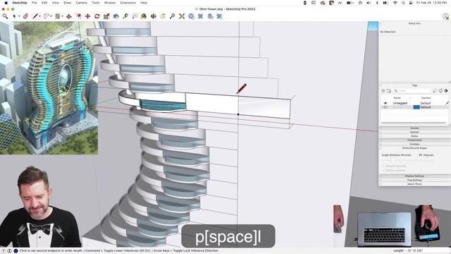Conceptual Residential Tower in SketchUp смотреть онлайн