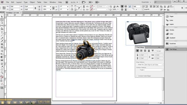 wrapping Text around Graphics with clippingpath Indesign CS6 смотреть онлайн