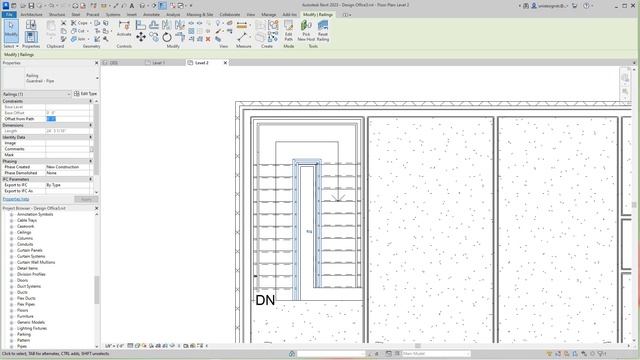 Revit 2023 commercial stairs and railings смотреть онлайн