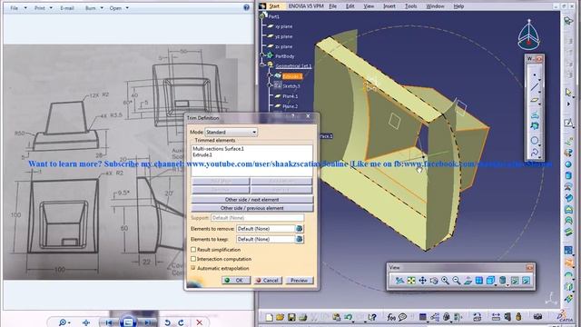 Catia V5 Tutorial|How to Create Monitor Cover|Simple steps with GSD and PDW|Subscriber's Request|P5 смотреть онлайн