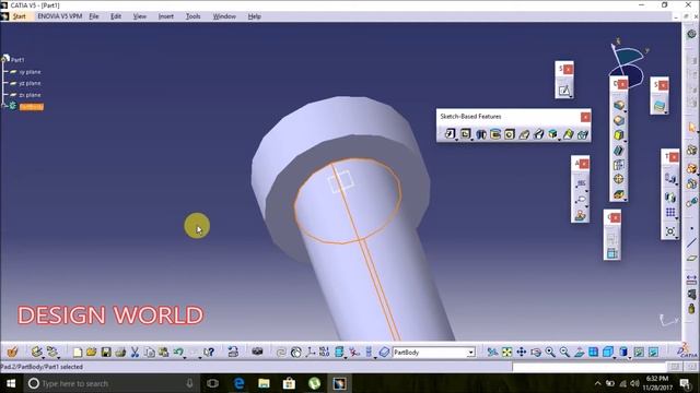 UNIVERSAL COUPLING IN CATIA V5 |PART 3 смотреть онлайн