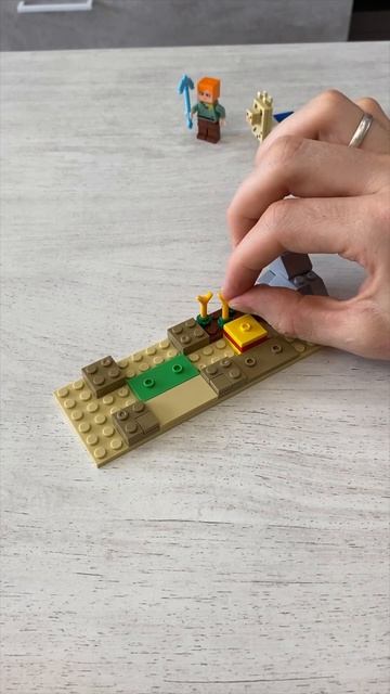 Загон для ламы майнкрафт #lego #развлечение #конструкторы #лего #игры #shorts