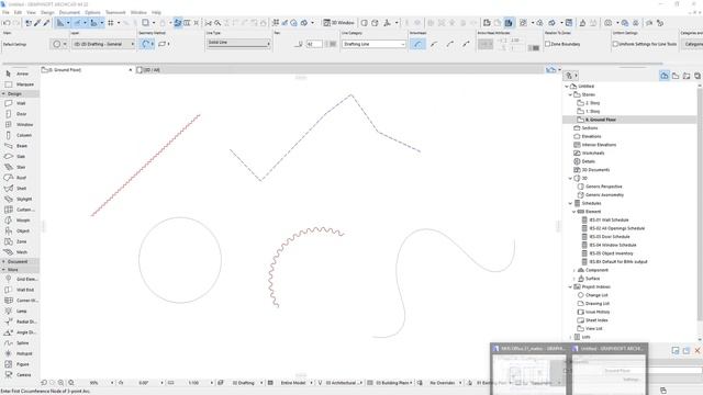 ArchiCAD 21 Transferencia de Parametros entre Linea, Arco, Polilínea y Curva Bezier смотреть онлайн